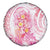 Rose Pink Polynesian Jellyfish Spare Tire Cover Watercolor Glows - Polynesian Pride