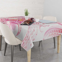Rose Pink Polynesian Jellyfish Tablecloth Watercolor Glows - Polynesian Pride