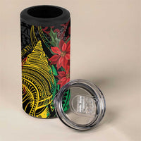 Vanuatu Meri Krismas 4 in 1 Can Cooler Tumbler Conch Shell Tribal Art