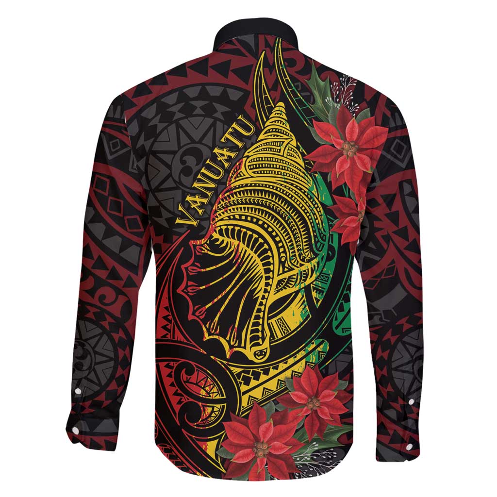 Vanuatu Meri Krismas Family Matching Mermaid Dress and Hawaiian Shirt Conch Shell Tribal Art LT7 - Polynesian Pride