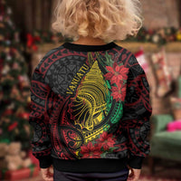Vanuatu Meri Krismas Kid Ugly Christmas Sweater Conch Shell Tribal Art