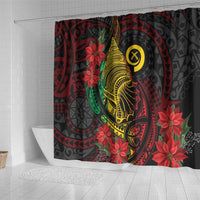 Vanuatu Meri Krismas Shower Curtain Conch Shell Tribal Art LT7 - Polynesian Pride