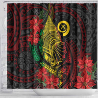 Vanuatu Meri Krismas Shower Curtain Conch Shell Tribal Art LT7 - Polynesian Pride
