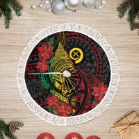 Vanuatu Meri Krismas Tree Skirt Conch Shell Tribal Art
