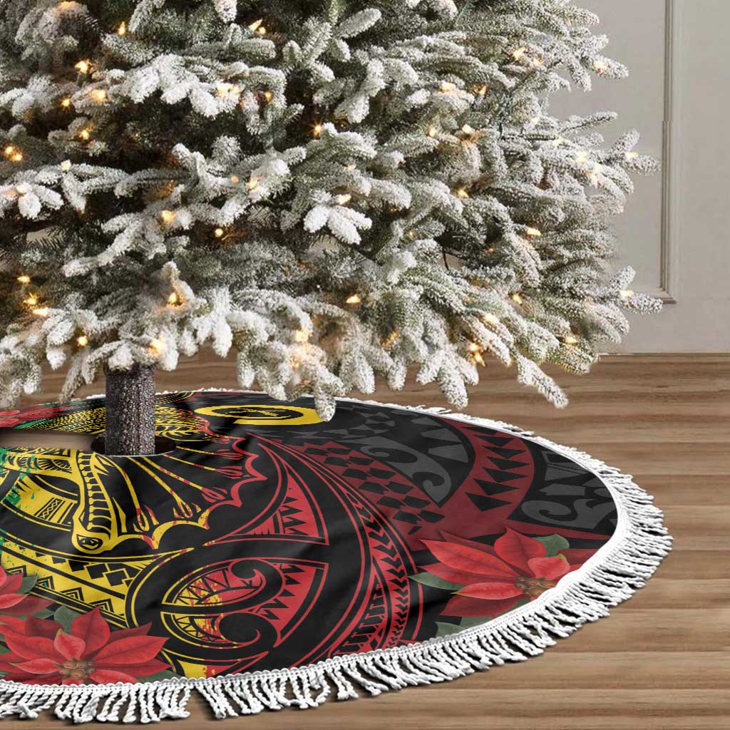 Vanuatu Meri Krismas Tree Skirt Conch Shell Tribal Art