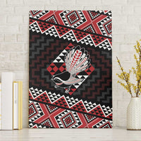 Taniko Aotearoa Canvas Wall Art Poutama Mix Piwakawaka LT7 Without Frame Red - Polynesian Pride