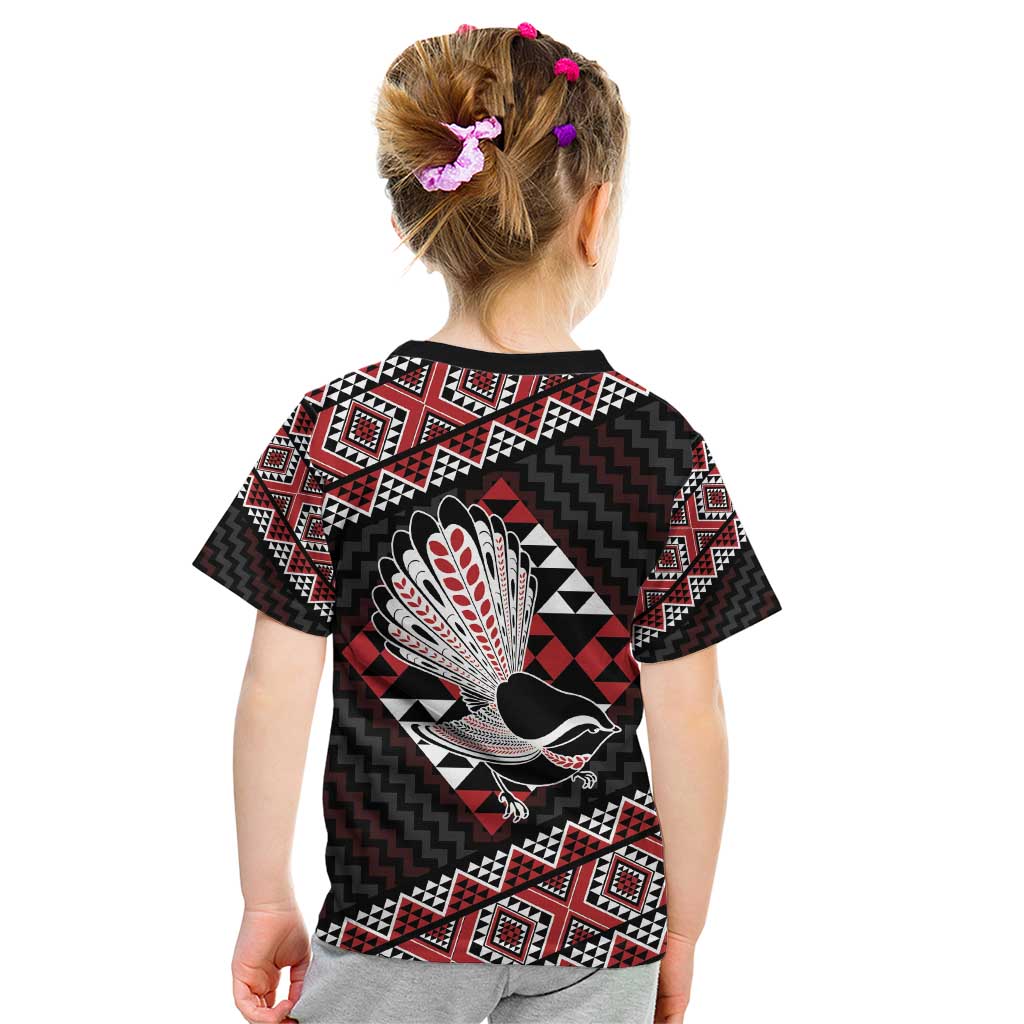Taniko Aotearoa Kid T Shirt Poutama Mix Piwakawaka