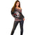 Taniko Aotearoa Off Shoulder Sweater Poutama Mix Piwakawaka