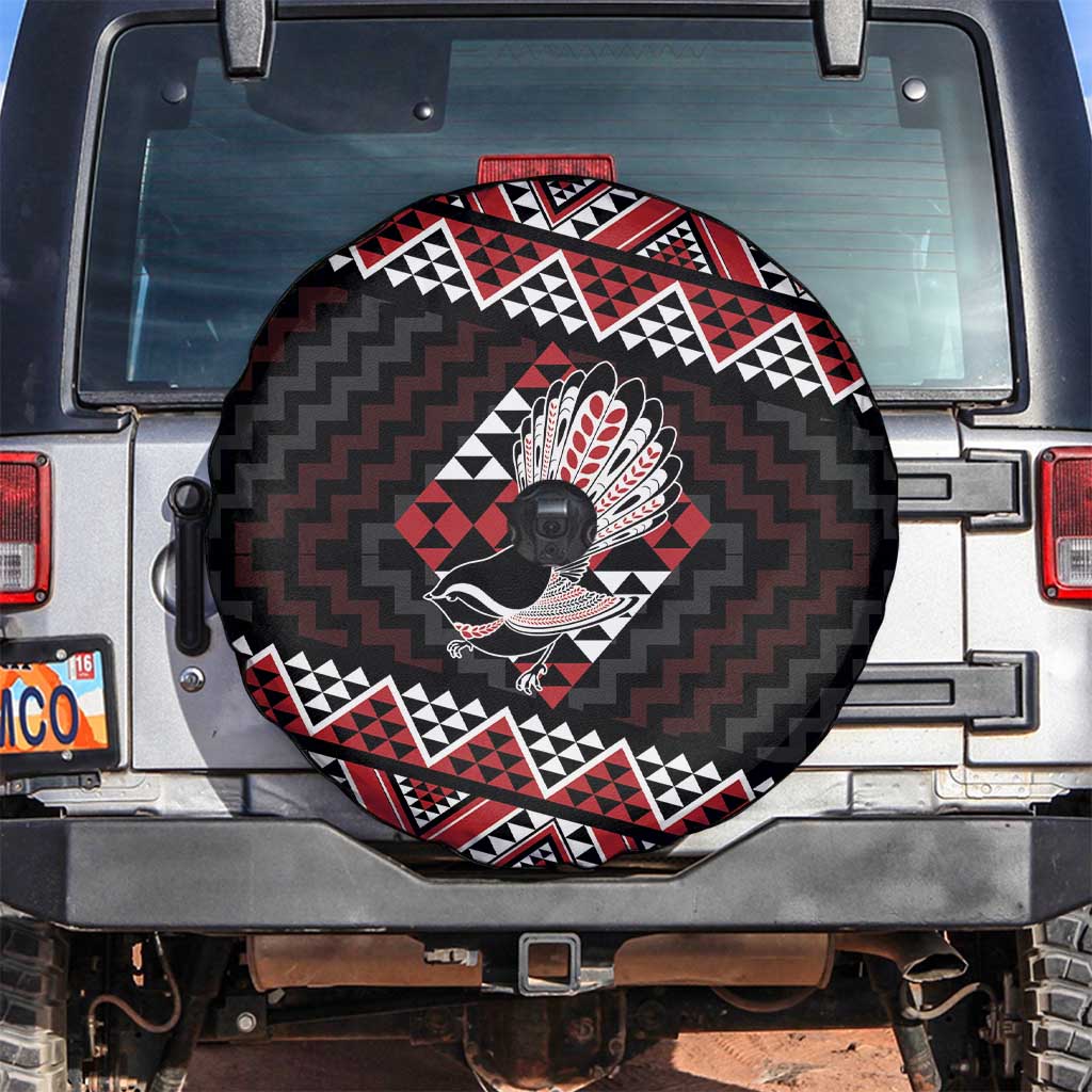 Taniko Aotearoa Spare Tire Cover Poutama Mix Piwakawaka