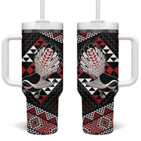 Taniko Aotearoa Tumbler With Handle Poutama Mix Piwakawaka