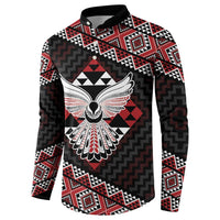 Taniko Aotearoa Button Sweatshirt Poutama Mix Piwakawaka - Ver02