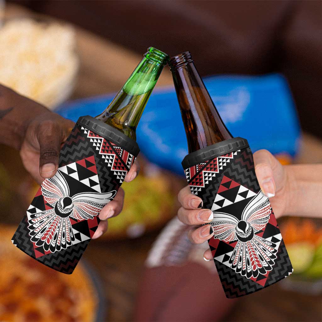 Taniko Aotearoa 4 in 1 Can Cooler Tumbler Poutama Mix Piwakawaka - Ver02