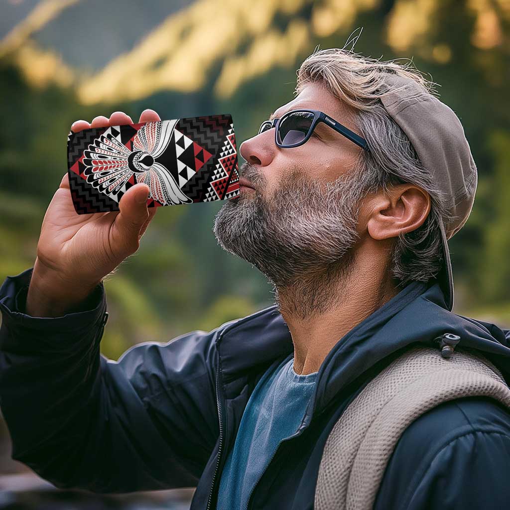 Taniko Aotearoa 4 in 1 Can Cooler Tumbler Poutama Mix Piwakawaka - Ver02