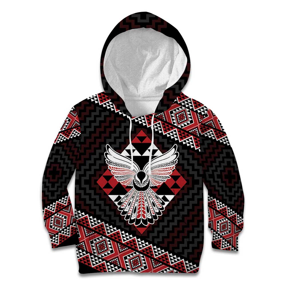 Taniko Aotearoa Kid Hoodie Poutama Mix Piwakawaka - Ver02