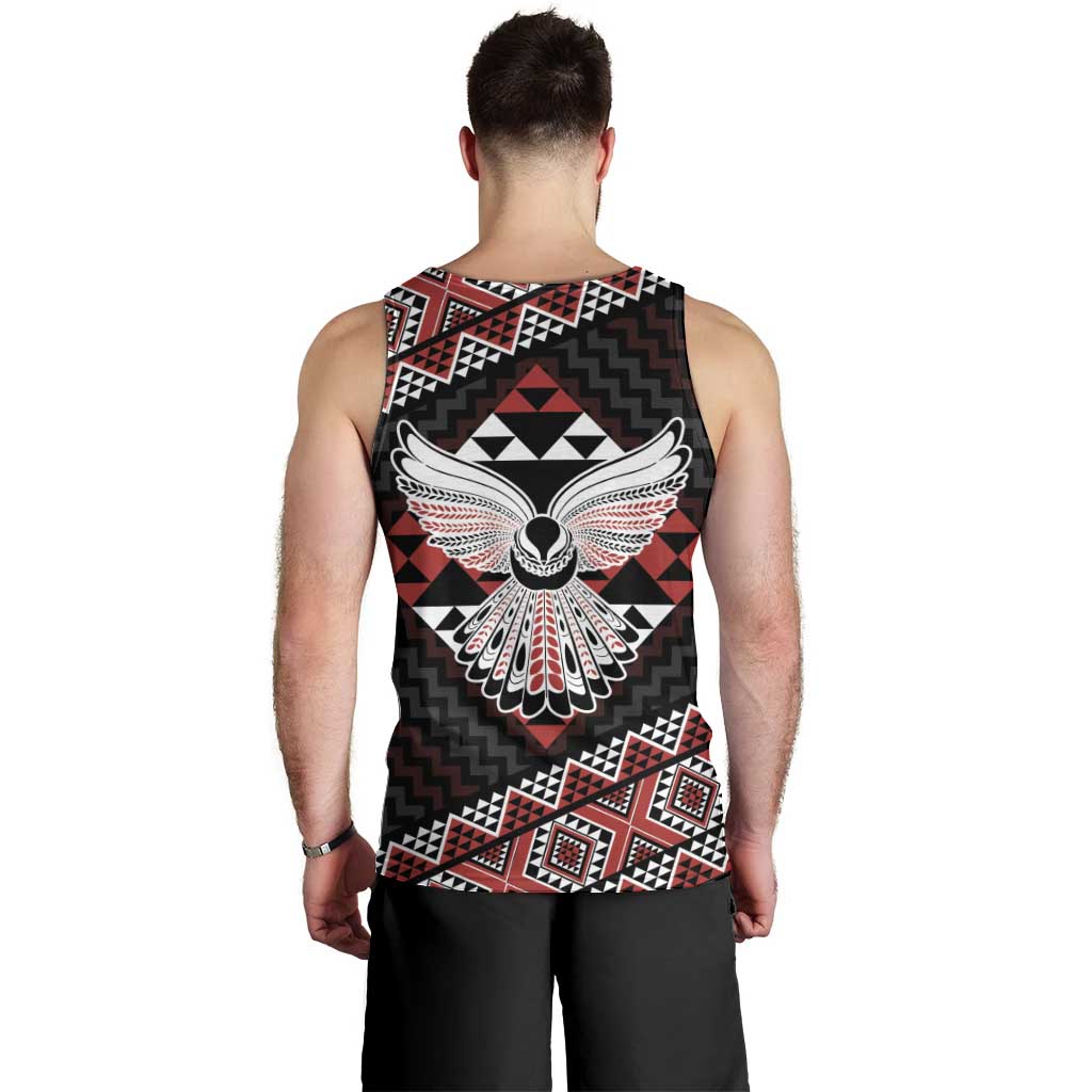 Taniko Aotearoa Men Tank Top Poutama Mix Piwakawaka - Ver02