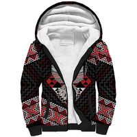 Taniko Aotearoa Sherpa Hoodie Poutama Mix Piwakawaka - Ver02