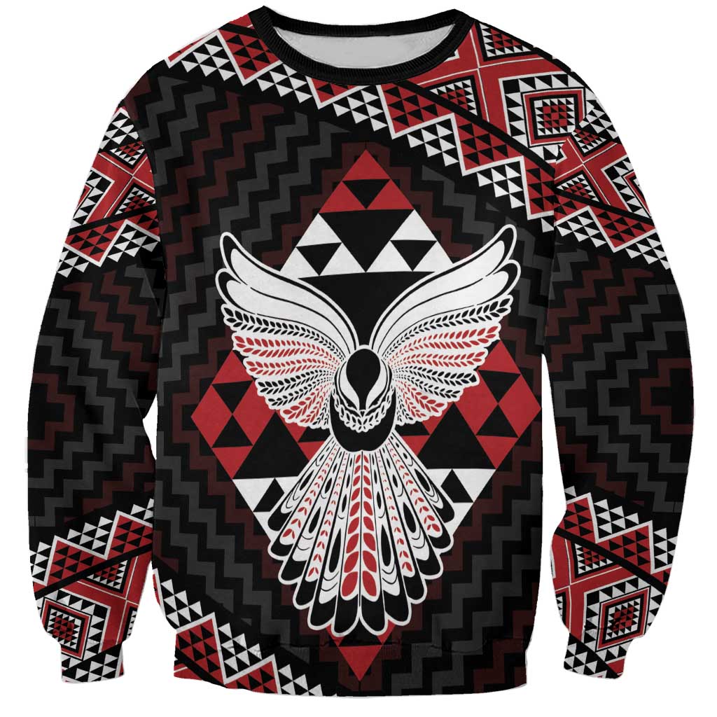 Taniko Aotearoa Sweatshirt Poutama Mix Piwakawaka - Ver02