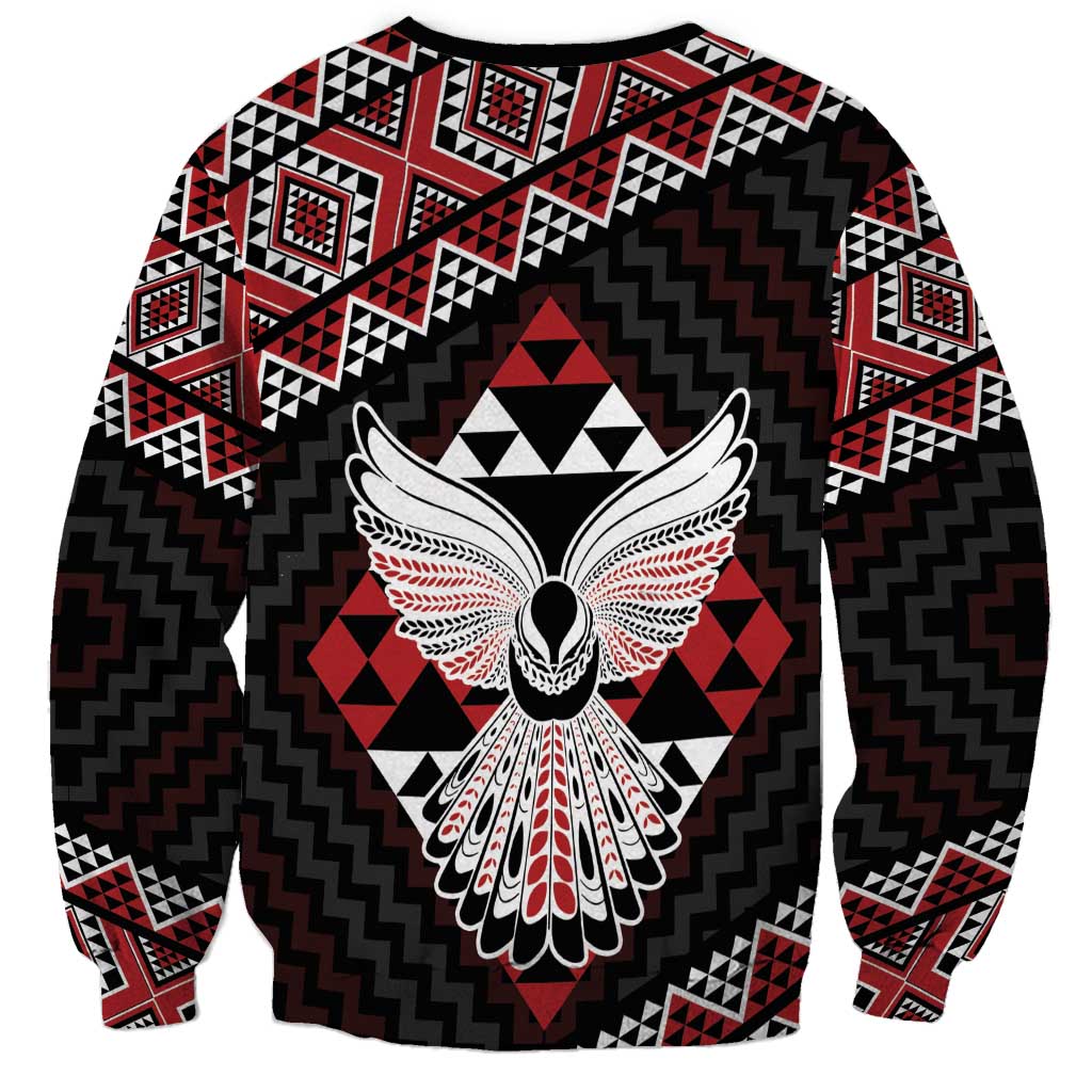 Taniko Aotearoa Sweatshirt Poutama Mix Piwakawaka - Ver02