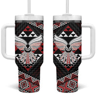 Taniko Aotearoa Tumbler With Handle Poutama Mix Piwakawaka - Ver02
