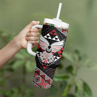 Taniko Aotearoa Tumbler With Handle Poutama Mix Piwakawaka - Ver02