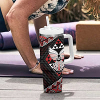 Taniko Aotearoa Tumbler With Handle Poutama Mix Piwakawaka - Ver02