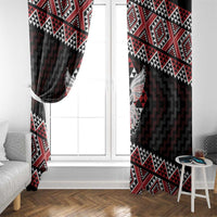 Taniko Aotearoa Window Curtain Poutama Mix Piwakawaka - Ver02