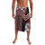 Maori Tukutuku Taniko Motifs Lavalava Red Poutama Mix Kowhaiwhai