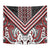 Maori Tukutuku Taniko Motifs Tapestry Red Poutama Mix Kowhaiwhai