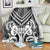 Maori Tukutuku Taniko Motifs Blanket Black Poutama Mix Kowhaiwhai