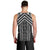Maori Tukutuku Taniko Motifs Men Tank Top Black Poutama Mix Kowhaiwhai