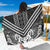 Maori Tukutuku Taniko Motifs Sarong Black Poutama Mix Kowhaiwhai