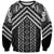 Maori Tukutuku Taniko Motifs Sweatshirt Black Poutama Mix Kowhaiwhai