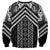 Maori Tukutuku Taniko Motifs Sweatshirt Black Poutama Mix Kowhaiwhai