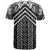 Maori Tukutuku Taniko Motifs T Shirt Black Poutama Mix Kowhaiwhai