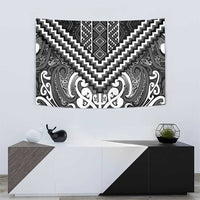 Maori Tukutuku Taniko Motifs Tapestry Black Poutama Mix Kowhaiwhai