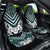 Maori Tukutuku Taniko Motifs Car Seat Cover Teal Poutama Mix Kowhaiwhai