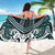 Maori Tukutuku Taniko Motifs Sarong Teal Poutama Mix Kowhaiwhai