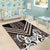 Maori Tukutuku Taniko Motifs Area Rug Brown Poutama Mix Kowhaiwhai