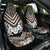 Maori Tukutuku Taniko Motifs Car Seat Cover Brown Poutama Mix Kowhaiwhai