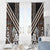 Maori Tukutuku Taniko Motifs Window Curtain Brown Poutama Mix Kowhaiwhai