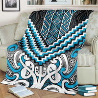 Maori Tukutuku Taniko Motifs Blanket Turquoise Poutama Mix Kowhaiwhai