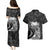 Polynesian Women's Day Couples Matching Puletasi and Hawaiian Shirt Plumeria Passion - Black LT7 - Polynesian Pride