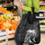 Polynesian Women's Day Grocery Bag Plumeria Passion - Black