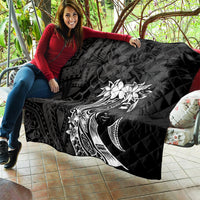 Polynesian Women's Day Quilt Plumeria Passion - Black LT7 - Polynesian Pride