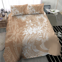 Polynesian Women's Day Bedding Set Plumeria Passion - Beige LT7 - Polynesian Pride