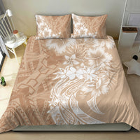 Polynesian Women's Day Bedding Set Plumeria Passion - Beige LT7 - Polynesian Pride