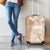 Polynesian Women's Day Luggage Cover Plumeria Passion - Beige LT7 - Polynesian Pride