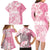 Polynesian Women's Day Family Matching Long Sleeve Bodycon Dress and Hawaiian Shirt Plumeria Passion - Pink LT7 - Polynesian Pride