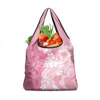 Polynesian Women's Day Grocery Bag Plumeria Passion - Pink