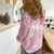 Polynesian Women's Day Women Casual Shirt Plumeria Passion - Pink LT7 - Polynesian Pride